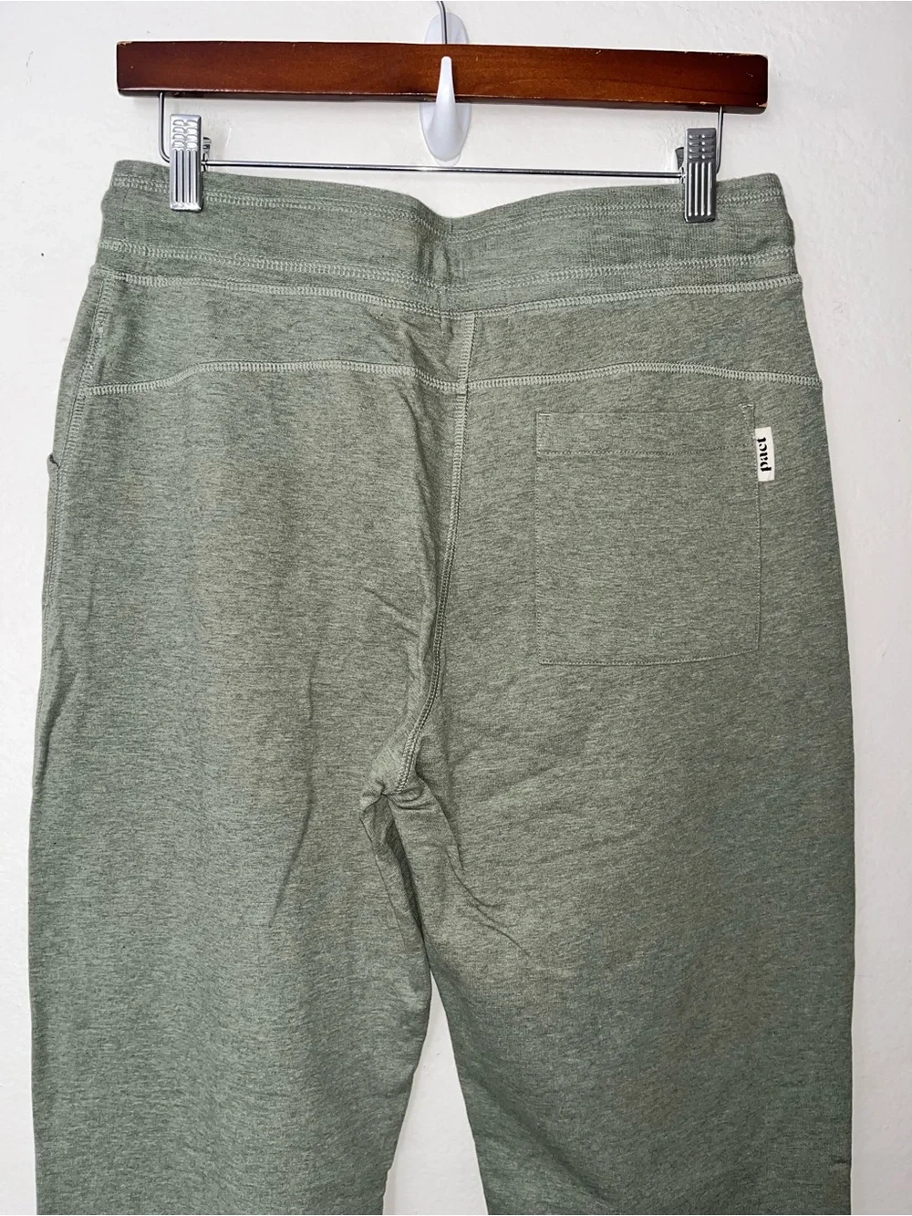 NWOT Pact Organic Cotton Pant Sz M Perfectly Lightweight Casual Terry Green